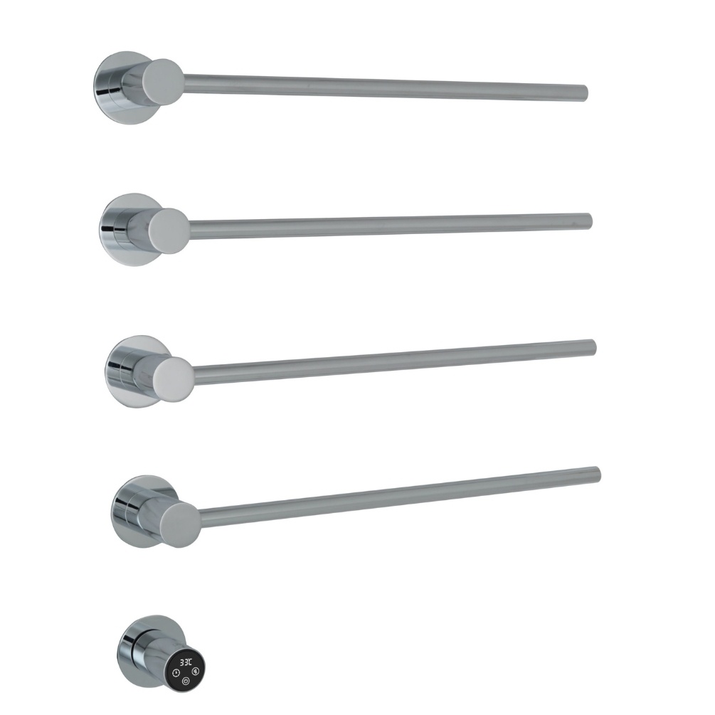 JTP Onyx Chrome 536mm x 610mm Electric Designer Towel Radiator Cut Out